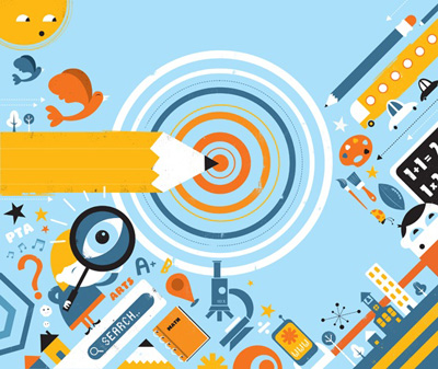 illustration of Conceptual, Digital, Graphic, Stylized, Humor, Children, Children's Books, Editorial, Education, Technology