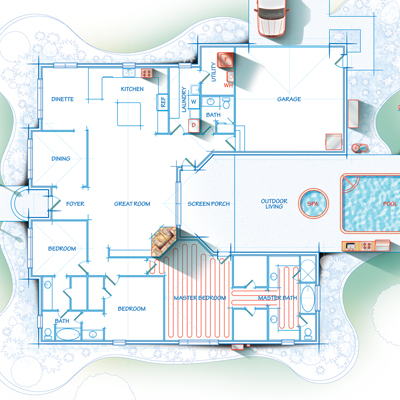 illustration of House Cutaway 3