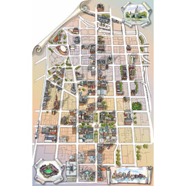 illustration of Digital, Mixed Media, Pen & Ink, Adventure, Architectural, Editorial, Education, Historical, Maps, Travel