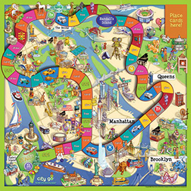 illustration of Conceptual, Design, Digital, Architectural, Children, Children's Products, Education, Maps, Toys & Games, Travel