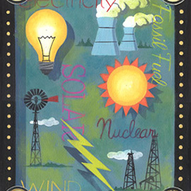 illustration of Gouache, Mixed Media, Painterly, Realism, Corporate, Editorial, Industrial, Political, Science, Technology