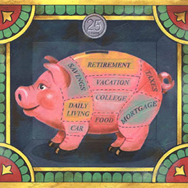 illustration of Mixed Media, Painterly, Animals, Corporate, Editorial, Family, Leisure, People