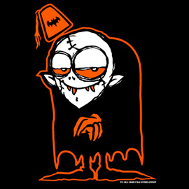 illustration of Proposed mascot for CreeperCon, a horror movie convention.