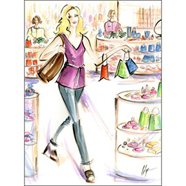 illustration of Acrylic & ink on paper, The Washingtonian, September 2007