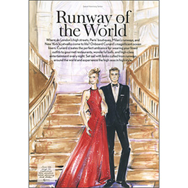 illustration of Illustrations for Cunard Cruises/Travel + Leisure Magazine, September 2008