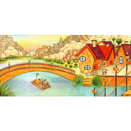 illustration of Watercolor, Adventure, Children's Books, Children's Products, Fantasy, Food, Landscape, Product, Toys & Games, Travel