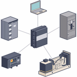 illustration of Digital, Line with Color, Technical, Computers, Industrial, Information Graphics, Product
