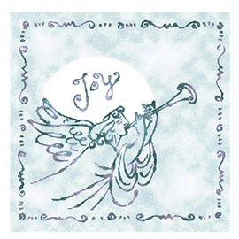 illustration of Calligraphy, Digital, Line with Color, Watercolor, Greeting Cards, Holidays