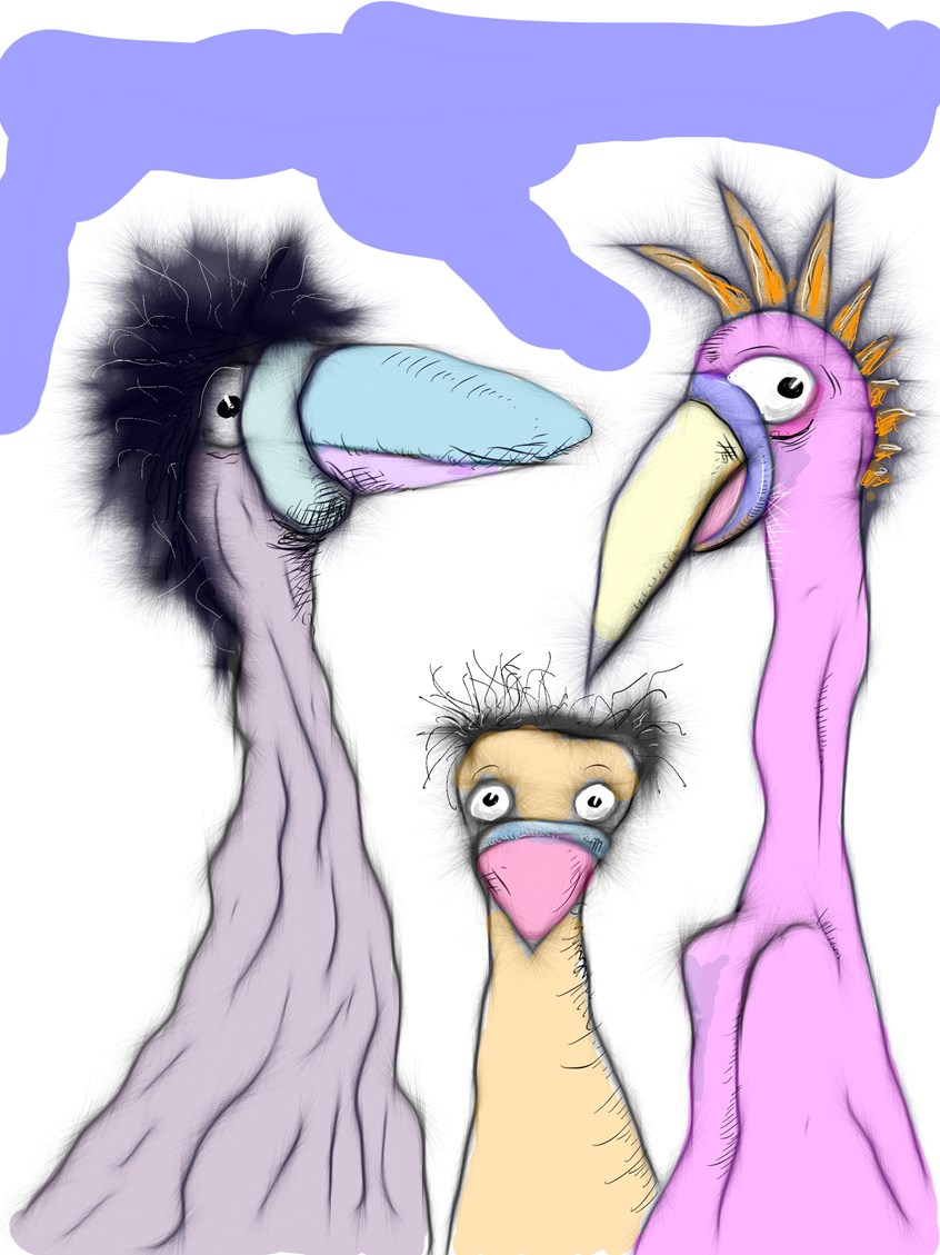 illustration of learning, education, birds, children, parents, color, vibrant, children, children's books, editorial, life style, school, coronavirus, Plotkin, Spontoonist, book cover