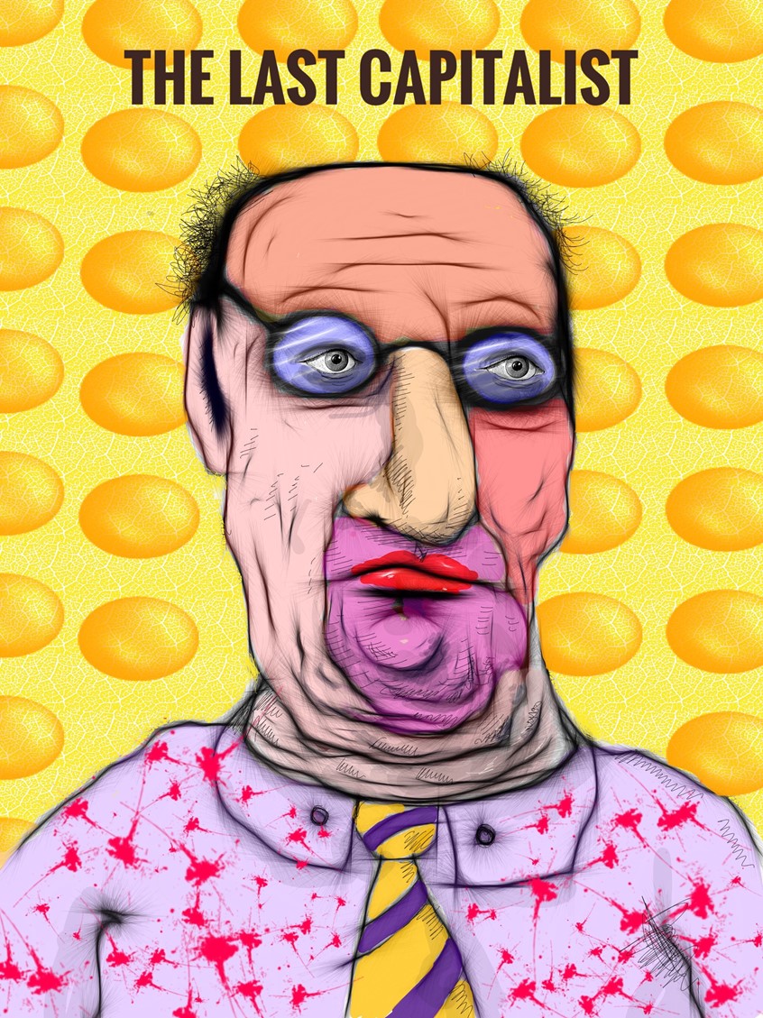 illustration of capitalist, money, greed, ambition, banking, politics, POTUS, competition, illustration, art, editorial, design, cartoon, default, government, Spontoonist, Plotkin,