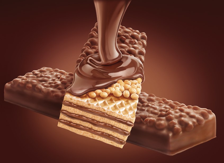 illustration of Posters, Photoillustration, Alcohol, Beverage, Editorial, Food and Drink, Advertising, Brand design, FMCG, chocolate, biscuits
