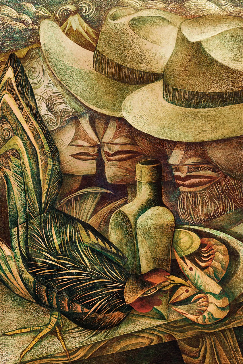 illustration of Under the Volcano (Suntup Editions)
One of the greatest novels of the 20th century, “Under the Volcano” is Malcolm Lowry’s powerful and lyrical statement on the human condition, and a brilliant portrayal of one man’s constant struggle against the forces that threaten to destroy him.
Day of the Dead, Dia de los Muertos, La Catrina, Mexico, Novel, 20th Century Classic Literature
Alcoholism, Existentialism, Decent, Darkness,
Tragedy, Destruction, Divine, Love, Volcano, Cockerel, Hat