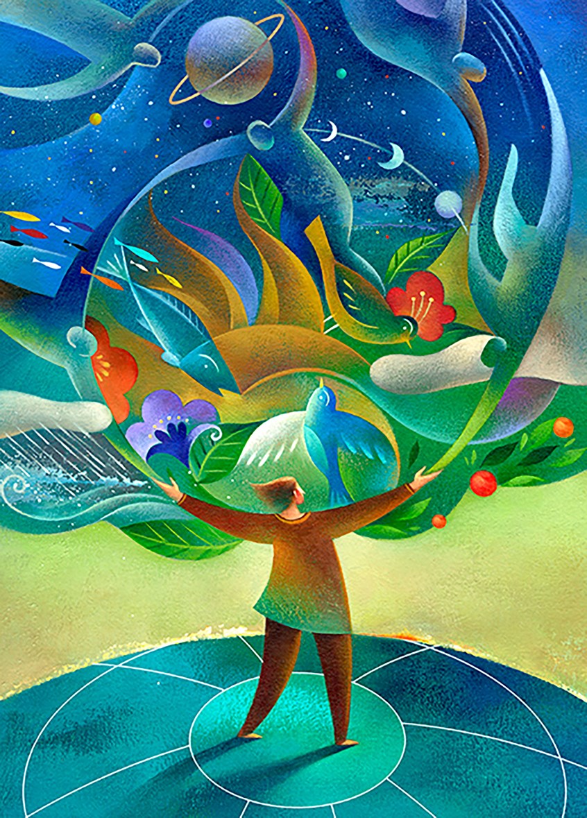 illustration of #childrensbooks #childrenspublishing #childrensillustrators #childrensillustration #childrensbookartist #characterdesign #fairytales #picturebooks #picturebookillustration #picturebookartist #painterly # creation #powerofintention #man #universe