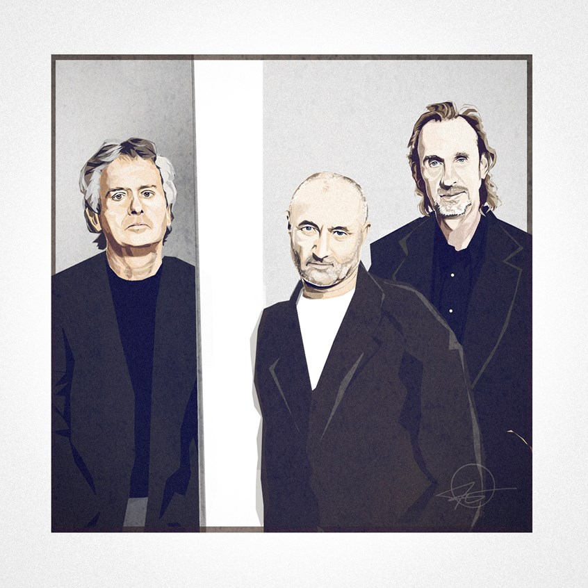 illustration of ...And then there were three. Portrait of the pop band Genesis, from a reunion in 2009.
Illustrator, illustration, art, design, best, consumer, arts, Music, top 40, cover, now playing, serious, classic rock, group, magazine, album,