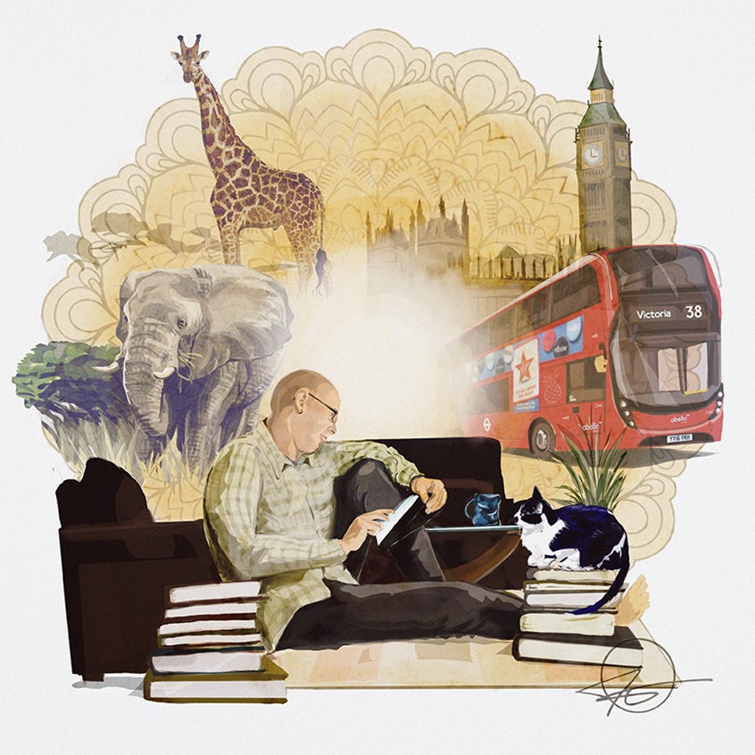 illustration of Sitting down and drawing, what to draw, so many things are in my head. Illustrator, illustration, best, art, design, consumer, city, cityscape, people, crowd, street, road, buildings, cars, markets, signs, culture, editorial, travel, tourism, tourist, family, friends, street markets, explore, exploration