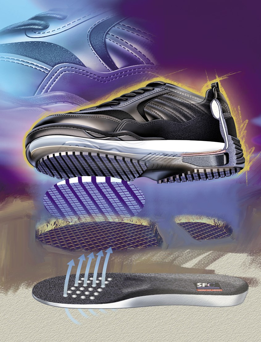 illustration of F/C illustration of cross section of sneaker, digital image, photoshop image, realism, realistic images, automotive images, 3D imaging, car images, cutaway images, architecture, technical images, science, scientific images, vector images, product images, airplanes, motor engines, cutaway of cars, cutaway of engines, corporate, book covers, magazines, cutaway of buildings, blueprint illustrations.
