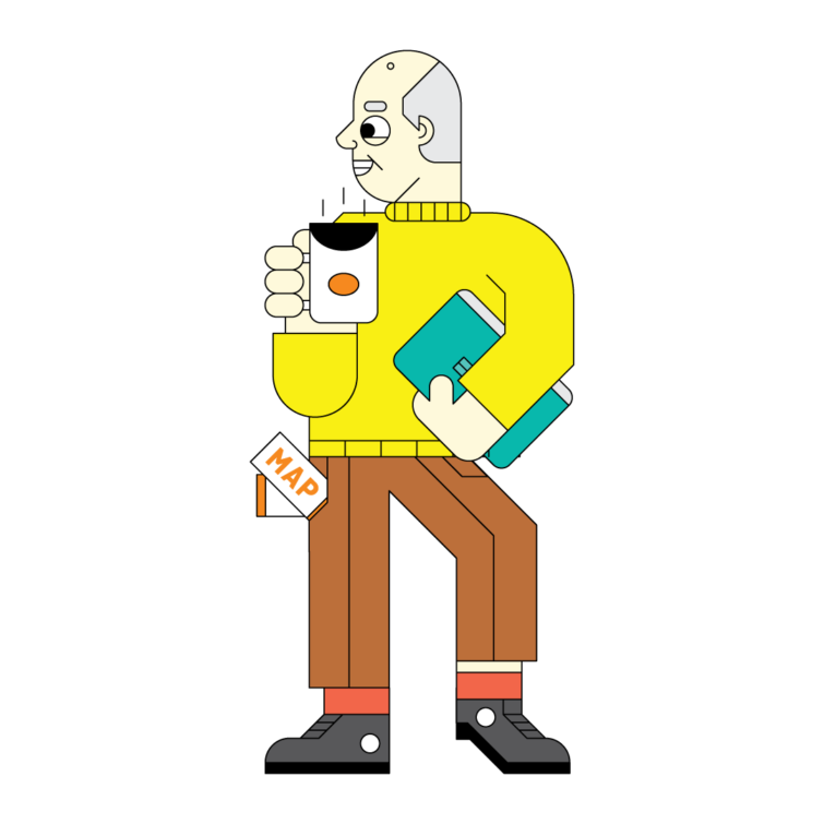 illustration of portrait, man, graphic, abstract, editorial illustration, design, publishing, tech, people, kids, sport, humour, cover, coffee, workplace, office, map, tourist, editorial illustration, branding, publishing, advertising, packaging, gaming, brand, books, mural,