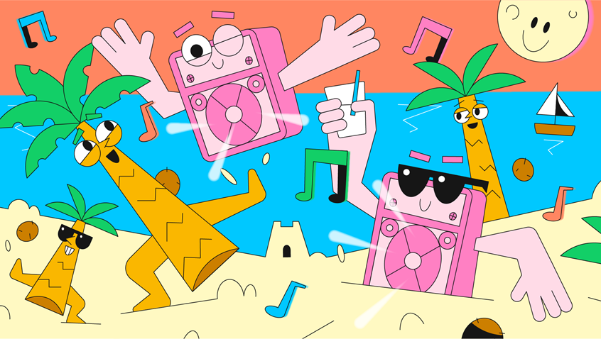 illustration of graphic, editorial illustration, tech, colour, design, publishing, kids, people, play, sport, tech, phone, relaxation, relax, holiday, wifi, technology, advertising, graphic, people, animation, iPhone, poster, editorial illustration, branding, creative direction, advertising, magazines, publishing, children's books, books,bech, party, music, seaside, fun,