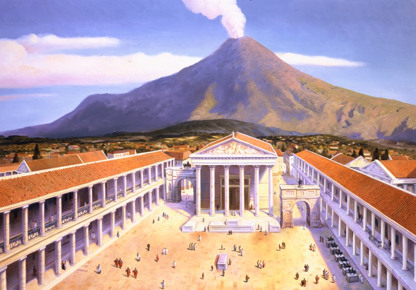 illustration of F/C illustration depicting roman architecture, oil painting, acrylic painting, montage, editorial, historical paintings, book covers, portraits, people, architecture, landscapes, religious paintings, social studies.