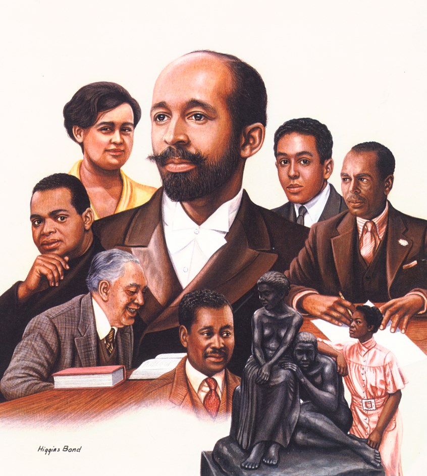 illustration of F/C illustration of montage of African American personalities, oil panting, acrylic painting, mixed media, montage, portrait, people, historical images, editorial, book covers, celebrities, realism, photorealism, magazines, children, children books, afro American historical celebrities, animals.