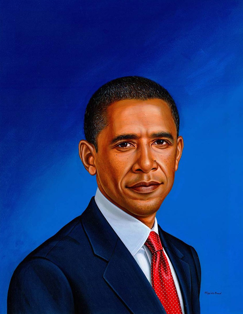 illustration of F/C illustration of portrait of president Barack Obama, oil panting, acrylic painting, mixed media, montage, portrait, people, historical images, editorial, book covers, celebrities, realism, photorealism, magazines, children, children books, afro American historical celebrities, animals.