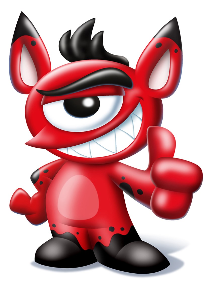 illustration of F/C illustration of a smiling evil monster, anime character, social studies, cgi image, adobe photoshop image, adobe vector image, digital image, people, teens, children, photo illustration, realistic images, animation, portraits, children books, book covers, magazine illustrations, products, animals, editorial, landscapes, fantasy, architecture, illustrations of kids, science, montages, maps.
