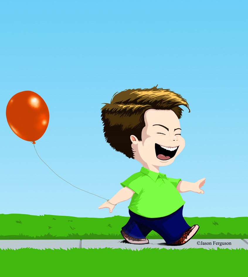 illustration of Happy Boy. Experimenting with new styles.
children, boy, ya, picture book, books, magazines, style, happy, color, editorial, kids, social media, walking, movement, motion, new,