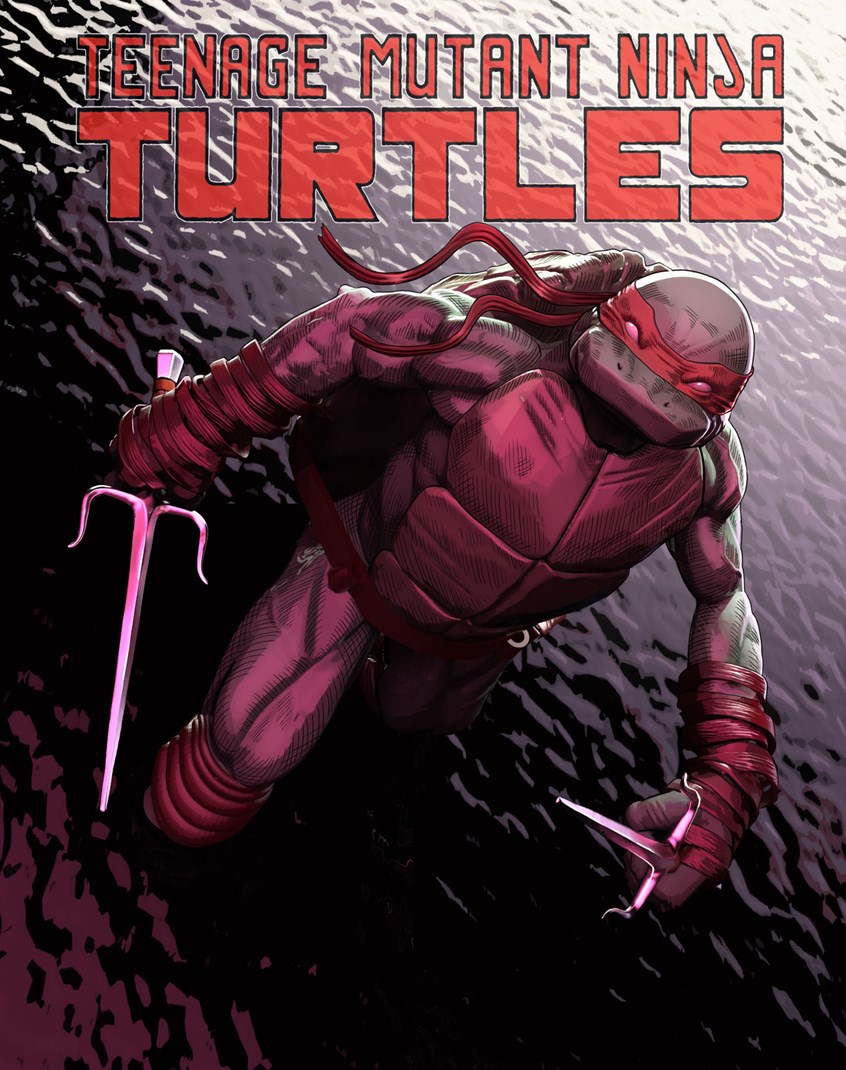 illustration of Raphael the Ninja Turtle image created for IDW.
Designed in 3D using Zbrush, Keyshot and Photoshop.
Comics, Covers, Superheroes, Turtles, Ninjas, Heroes, IDW, Nickelodeon.