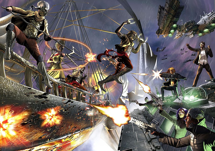 illustration of Splash page for Mark Morrow's