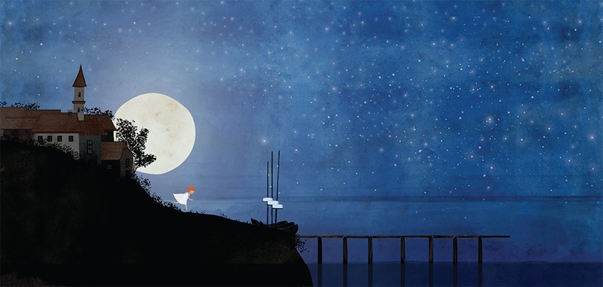 illustration of Young Bianca runs out of the house in the light of a full moon to get to the pier where a song from the creatures of the sea called her. landscape, night, seascape, ocean, island, red head, running, downhill, moon, stars, sky, magic, magical, running, adventure, explore, exploration, dreaming, starry night, escapade, lark, ploy
act, action, deed, doing, ordeal, test, trial, tribulation, enterprise, risk, venture, expedition, exploration, mission, performance, quest, stunt
.