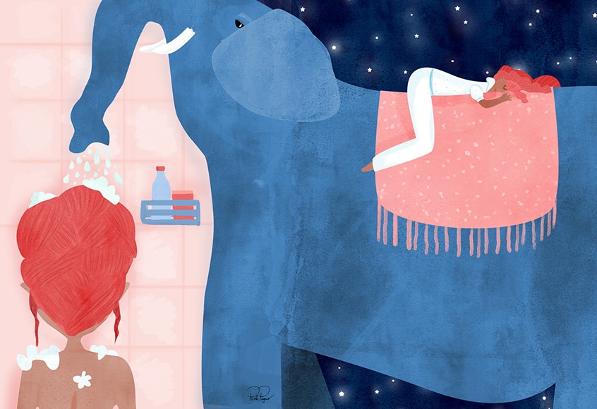 illustration of This illustration is part of a series of portfolio illustrations about the Covid Quarantine. Inspired by the phrase