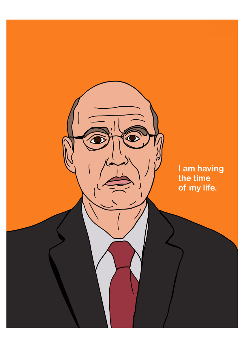 illustration of Imaginative advertising campaign for the Netflix show Arrested Development announcing the season 3.
Tv show, show, serie, Arrested Development, Netflix, streaming, advertising, ad, entertainment, commercial, illustrator, illustration, art, graphic design, artwork, editorial, magazine, digital, brand, branding, brand identity, marketing, campaign, ad campaign, advertising campaign, print, concept, idea, poster, portrait, people, actors, acting, orange, advertisement.