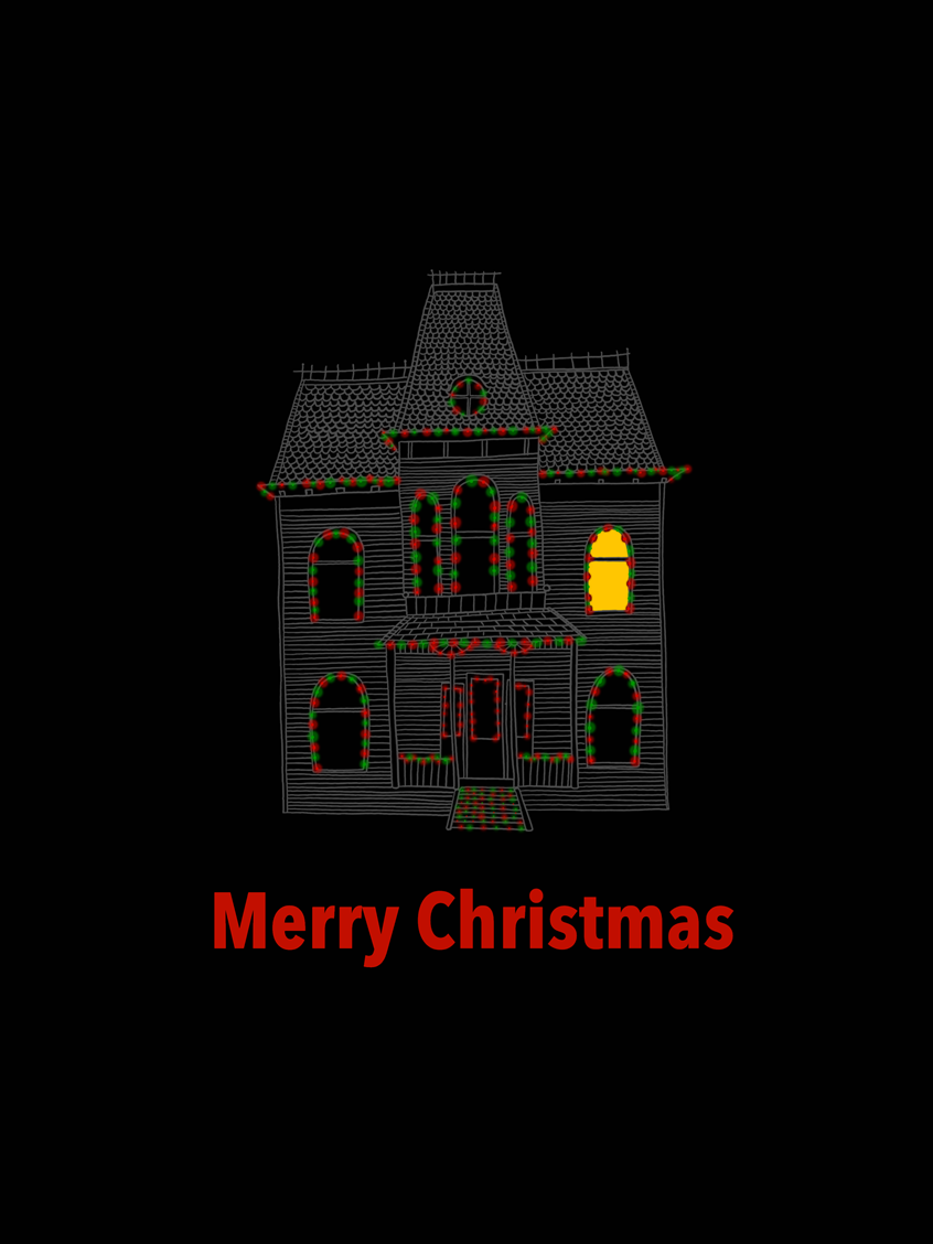 illustration of Merry Christmas from the Bates family.
#psycho #bates #normanbates #batesfamily #merrychristmas #hohoho #santa #santaclaus #noel #greeting #greetings #christmasgreetings #xmas #merrychristmas #christmasdecor #winter #christmastime #art #christmaslights #christmasiscoming #holidays #christmasdecorations #holiday #december #drawing #illustration #illustrator #digitalart