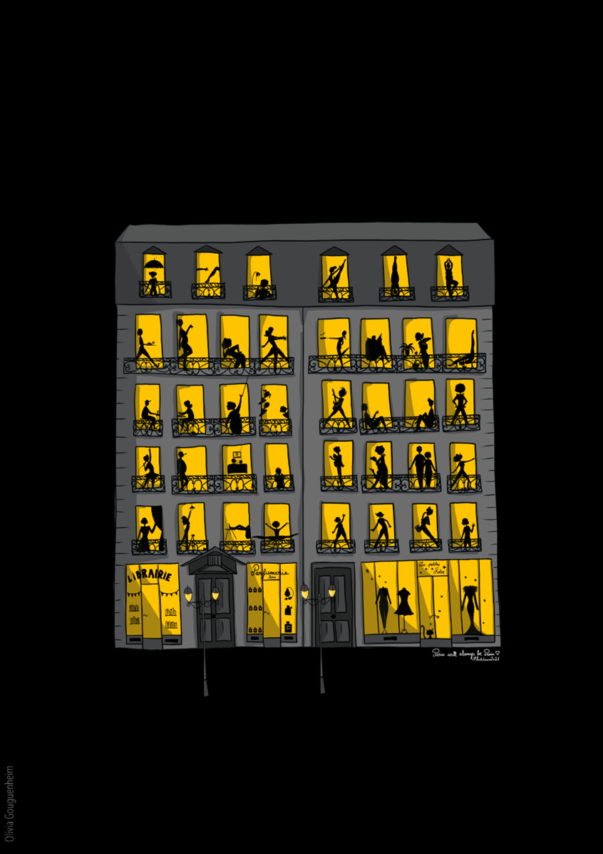 illustration of Paris at night during the lockdown.
#buildings #architecture #building #city #design #architecturelovers #art #construction #urban #travel #archilovers #sky #street #paris #france #lockdown #stayhomeorder #ig #instagood #architect #beautiful #people #night #haussman #appartment #lives #life #inside #illustration #illustrator