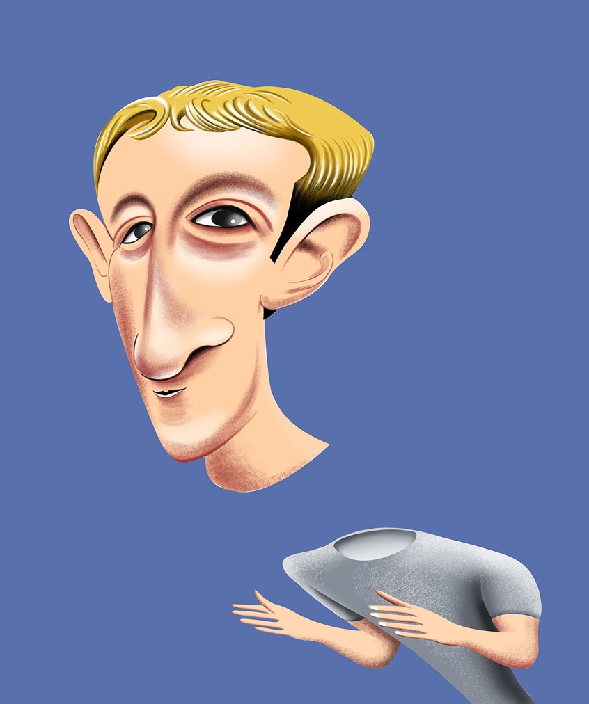 illustration of Mark Zuckerberg and the data leak.
Haker. Passwords. Phishing messages. Criminal. Cambridge Analytica. Database. social. media. One audience. Third party. File hosting provider. Privacy issue.
Award American Illustration 38