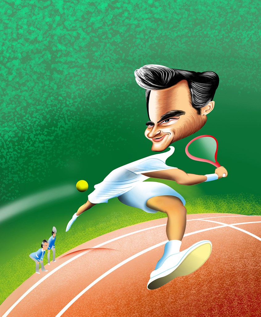 illustration of Record Grand Slam title. World ranking first. Wimbledon Championships winner. Australian Open. US Open. World athlete of the year.
Speed. Accuracy. Reliability. Tennis history.
Green. Red.