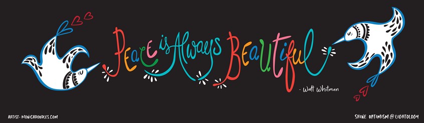 illustration of Billboard for a lighting boutique in Chicago. The concept used positive quotes to shine a light on optimism.
Dove, Peace, Typography, Quote, Love, Poster