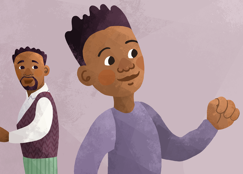illustration of Children's Picture Book commissioned by Room to Read Peace and Equality project. 24 page
book project sprint completed in 4 weeks.
inventors, learning, birthday, baking, history, father, family, party, African american history, kidlitart, children's books, publishing, ice cream, parenting, advice, comfort, warm, fall, school, parent