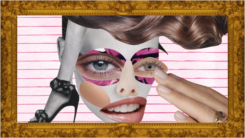 illustration of A personal project for submission to The One Minutes, a global network devoted to moving image. The theme is Martians Send Videos Home looking at estrangement. 'I Died for Beauty' looks at the disruption of habitual perceptions of beauty.
