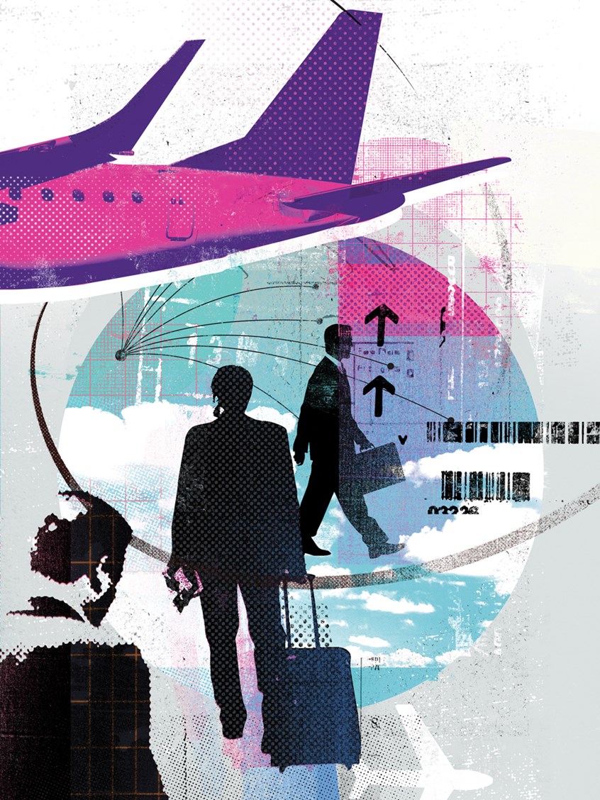 illustration of conceptual, editorial, business , financial, information graphics, graphs, newspapers, magazines, photomontage, montage