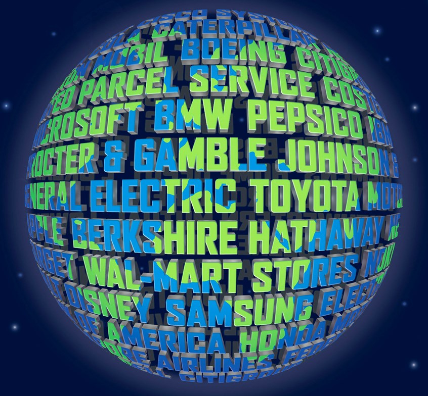 illustration of Cover illustration. CLIENT: Fortune magazine. ART DIRECTOR: Nai Lee Lum
corporations, companies, business, globe, 3d, 3-d, 3d type, sphere, planet, space, lettering, earth, world
