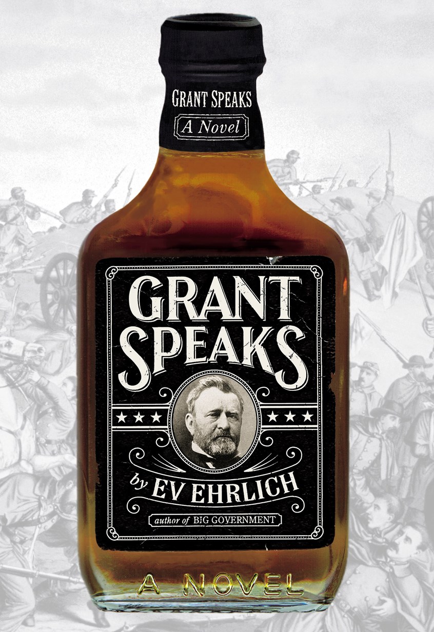 illustration of Cover design. CLIENT: Warner Books. ART DIRECTOR: Jackie Merri Meyer. Using the existing volume numbers on the bottom of the original whiskey bottle I manipulated those numbers to spell out