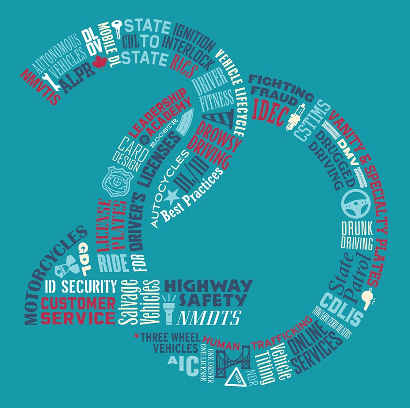 illustration of Move magazine 20th Anniversary cover typography.