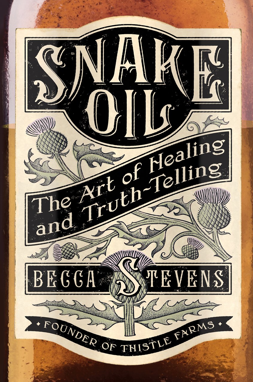 illustration of CLIENT: Jericho Books. ART DIRECTOR: Jody Waldrup. My sketch roughly showed the integration of thistles and was then transformed into beautiful illustrations by Paul Hoffman.
19th century, 1800s, 1900s, aged, label, flowers, snake oil, bottle, thistle,