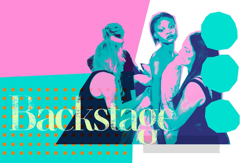 illustration of Digital mixed media: photographic manipulation & typographical illustration depicting abstract fashion backstage.
fashion illustration now, image manipulation, mixed media, pop art, graphic design, typography, lettering, editorial, advertising, flat colour, contemporary, art, artistic, lifestyle, abstract, sassy, stylish, beauty, trendy, modern, fresh, vibrant, portrait, exciting, digital art, artistic, poster design, best illustration, print, illustrated, illustrative, collage