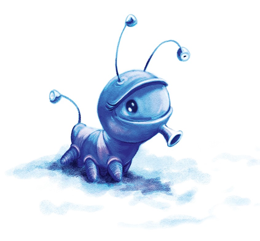 illustration of alien. character. character design. character development. toy. toy design. game. app. blog. animation. cute. blue. whimsical. cartoon. storytelling. eyeball. funny. space. scifi. adventure. kidlit. childrens book. children's book, illustration. literature. picture. picturebook.
