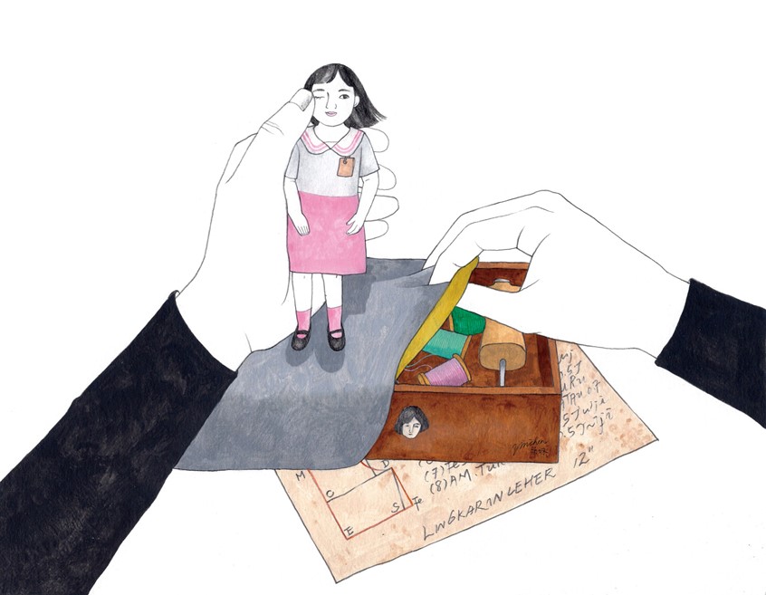 illustration of illustration for newspaper .(聯合報副刊)
Article. Reading. Newspaper. Edition. Life. Pink. Surreal. Colorful. Kids . Poetic. Object. Oldgooddays. Sewing. Commercial Illustration. Play. Children. Memory.