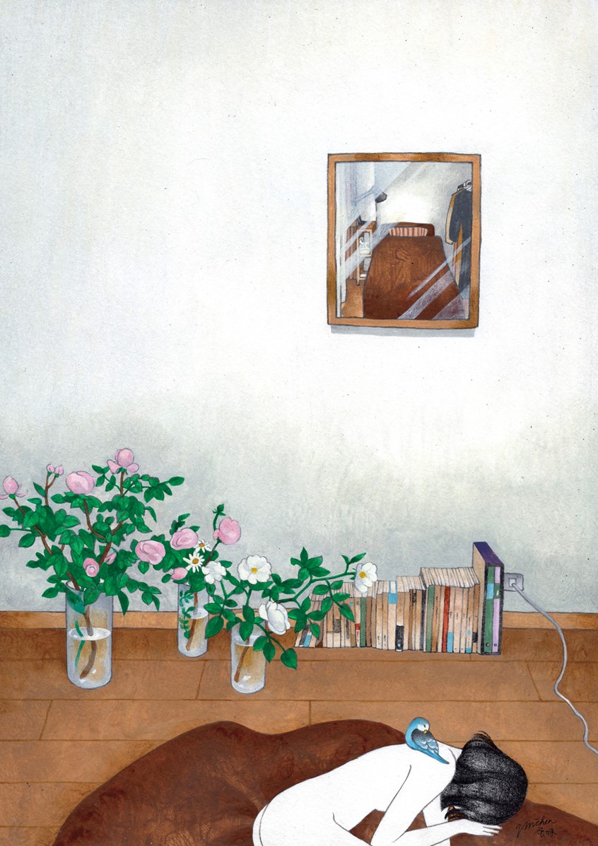 illustration of My new series called '' Private Room'' . By observing the room of my friend, I found it not only reveal a person habit but also found a connection story between our relactionship.
Room is the private place of a person and always reflects their personality.
#room #decor #woman #secret #object #flower #conceptualillustration #book #illustration