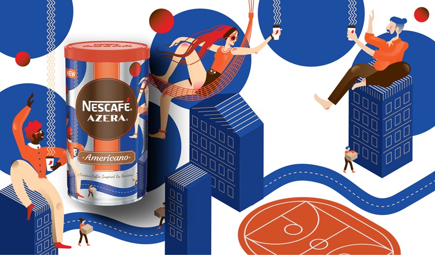 illustration of Design for Nescafe