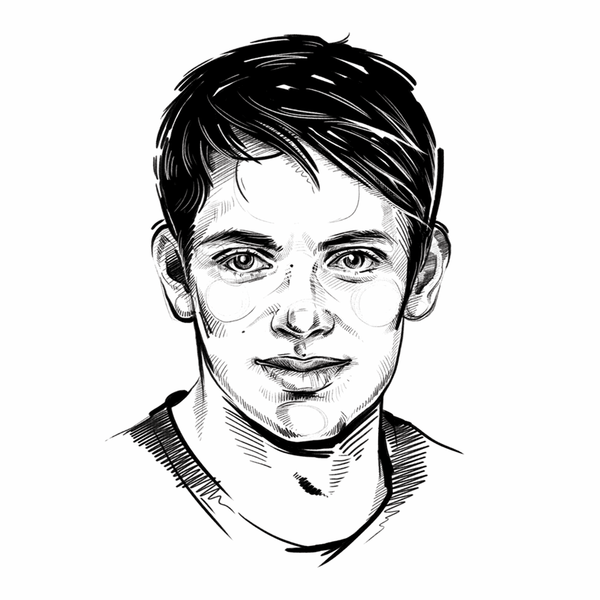 illustration of portrait, ink, annual, coffee, championship, coffee cup, coffee culture, winner, winners, contest, cupping, coffee cupping, Starbucks, sketch, face, man, woman, smile, happy, report, book